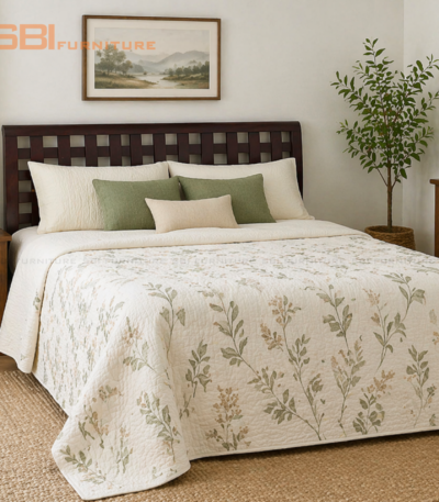 Giường Caro Gỗ Tràm Tự Nhiên - 2